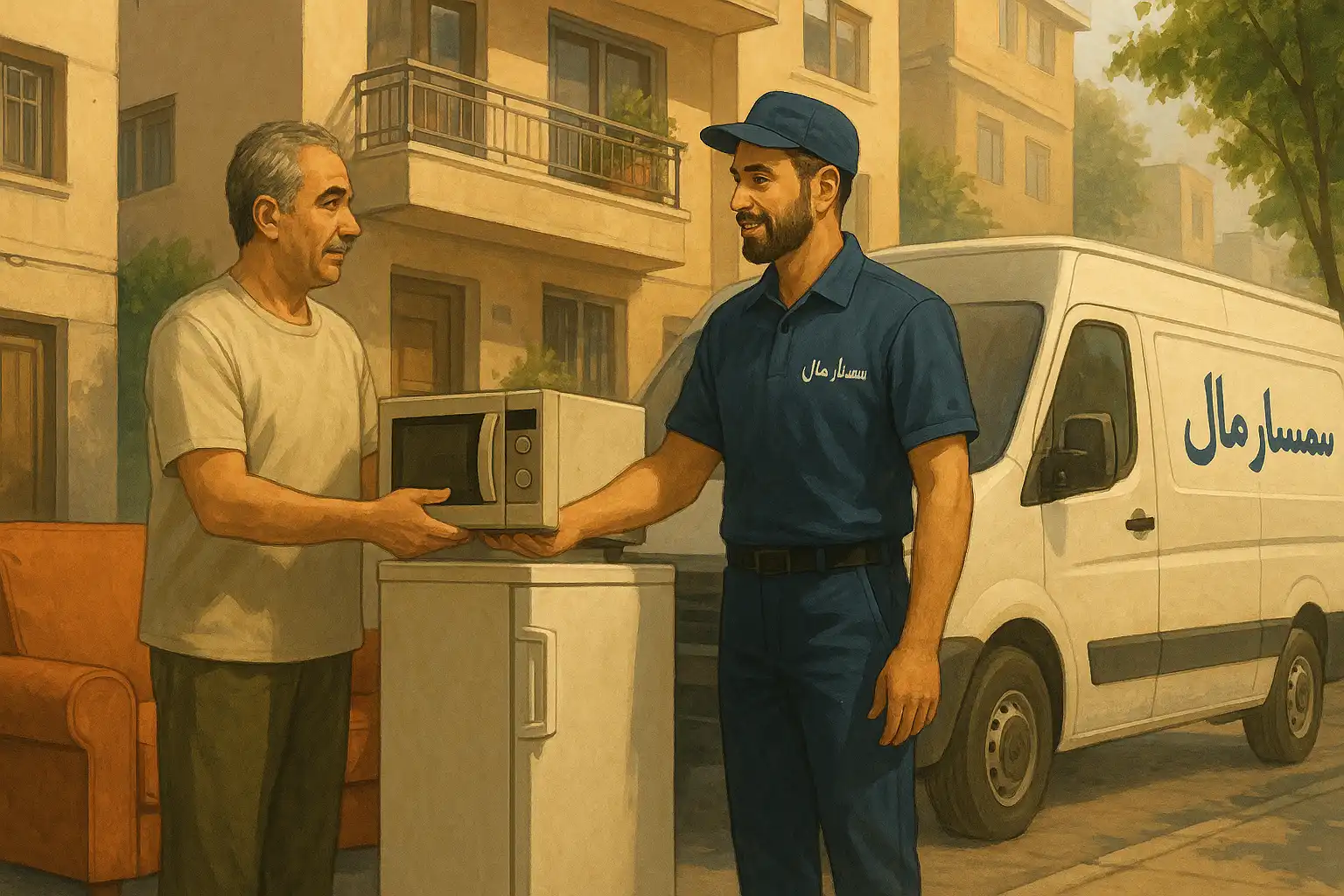 سمساری در مرکز تهران